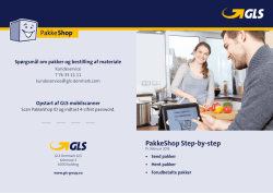 Step by step til PakkeShop