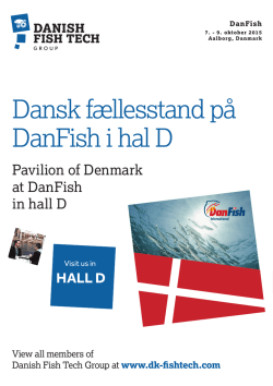 Dansk fællesstand på DanFish i hal D