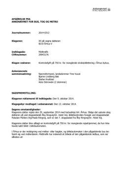 Afgørelse 2014-0312, 14. januar 2015