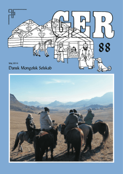 Ger 88 - Dansk Mongolsk Selskab