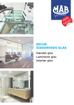 SECUR SIKKERHEDS GLAS - Mab Glas Skandinavien