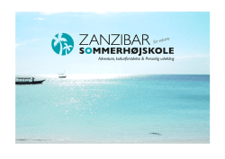 Program - Zanzibar Højskolen