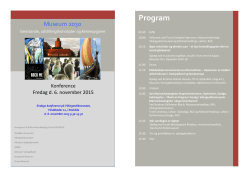 Program - Dansk Center for Museumsforskning
