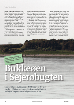 Sejerø fik først råvildt udsat i 1999. Siden er det gået stærkt. I 2010