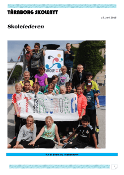 Tårnborg Skolenyt juni 2015