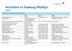 Activities in Faaborg-Midtfyn