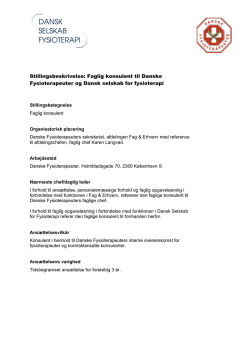 Side 2 papir - Danske Fysioterapeuter