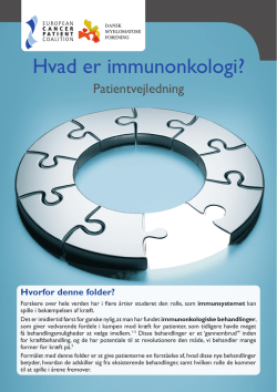 Hvad er immunonkologi? - Dansk Myelomatose Forening