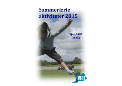 Sommerferieaktiviteter 2015 pub(redOK).pub