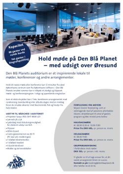 Hold møde på Den Blå Planet – med udsigt over Øresund
