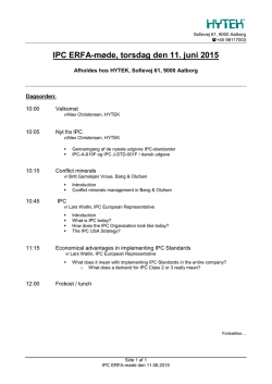 Møde med IPC den 16/8-2004 - IPC