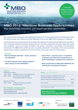 MBO 2015: Maritime Business Opportunities