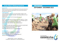 Program til print - Silkeborg Oasekirke