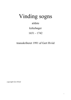 Vinding 1651-1742
