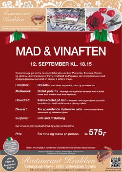 MAD & VINAFTEN - Restaurant Krabben