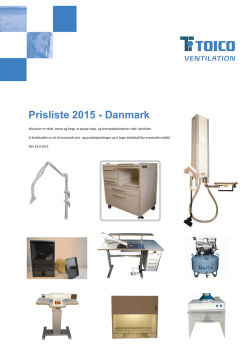 Prisliste 2015 - Danmark
