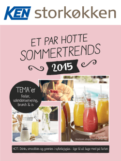 eT par hoTTe - KEN Storkøkken