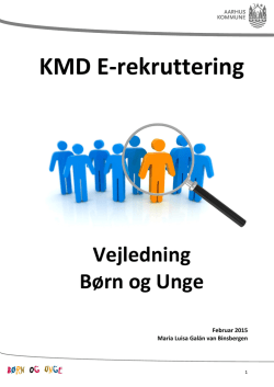 KMD E-rekruttering