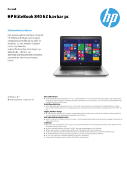 HP EliteBook 840 G2 bærbar pc