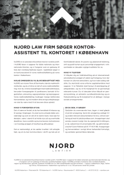 njord law firm søger kontor- assistent til kontoret i