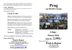 Prag i Pinsen - PouLis Rejser