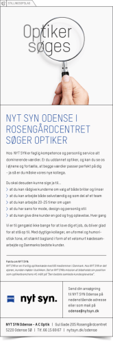 Optiker søges til NYT SYN Odense