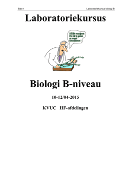 Laboratoriekursus Biologi B-niveau