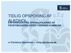 Christina Hjoernholm: erfaringer fra opkvalificering