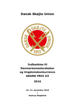 Invitation - Dansk Skøjte Union