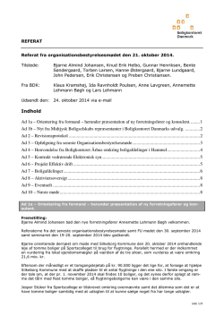 Indhold cases/MDR16/MDR-2014-00185 Ad 1a – Orientering fra