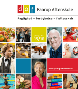 Faglighed &ndash; fordybelse &ndash; f&aelig;llesskab