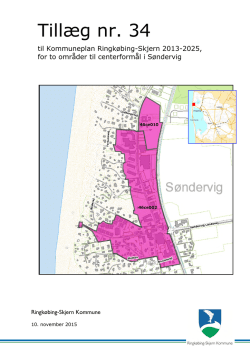 Tillæg nr. 34 til Kommuneplan Ringkøbing-Skjern 2013