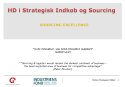 SOURCING EXCELLENCE