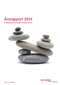 Årsrapport 2014 - Strategi Invest
