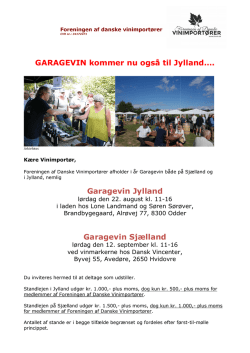 Garagevin - Foreningen af Danske Vinimportører