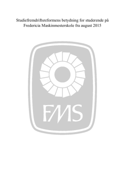 Folder om fremdriftsreformen - FMS Moodle