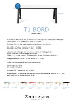 T1 BORD - Andersen Furniture