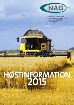 Høstinformation 2015