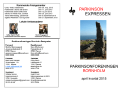 LÆS MERE: Parkinson Expressen, april 2015
