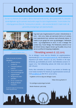 PDF London 2015 - Lejre Kommunale Ungdomsskole