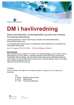 DM i havlivredning - Dansk Svømmeunion