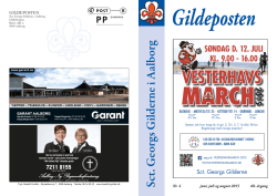 juni-august - Gildeposten - Sct. Georgs Gilderne i Aalborg