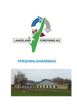 PERSONALEHÅNDBOG - Langeland Forsyning