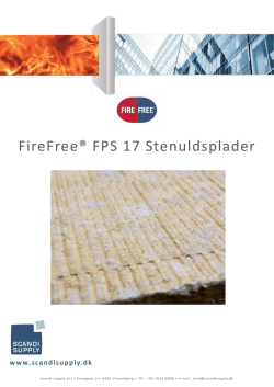 FireFree® FPS 17 Stenuldsplader