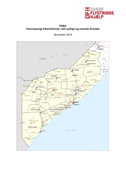 Klanmaessigt Tilhoersforhold I Det Sydlige Og Centrale Somalia