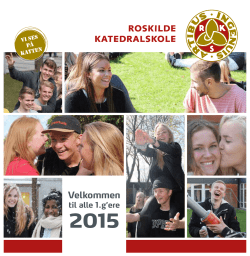 Kalender og ferieplan - Roskilde Katedralskole