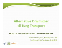 Alternative Drivmidler til Tung Transport - ECO