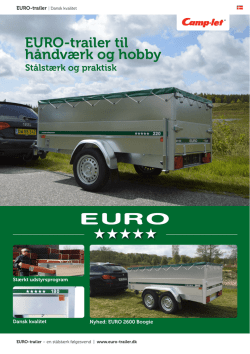 EURO-trailer til håndværk og hobby