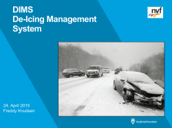 DIMS De-Icing Management System