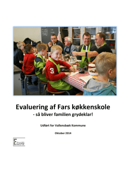 Evaluering af Fars køkkenskole